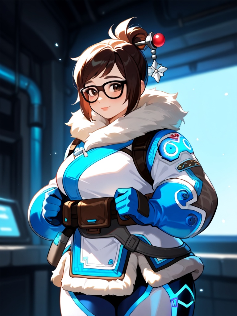 1girl,  mei (overwatch),  general on Tensor.Art
