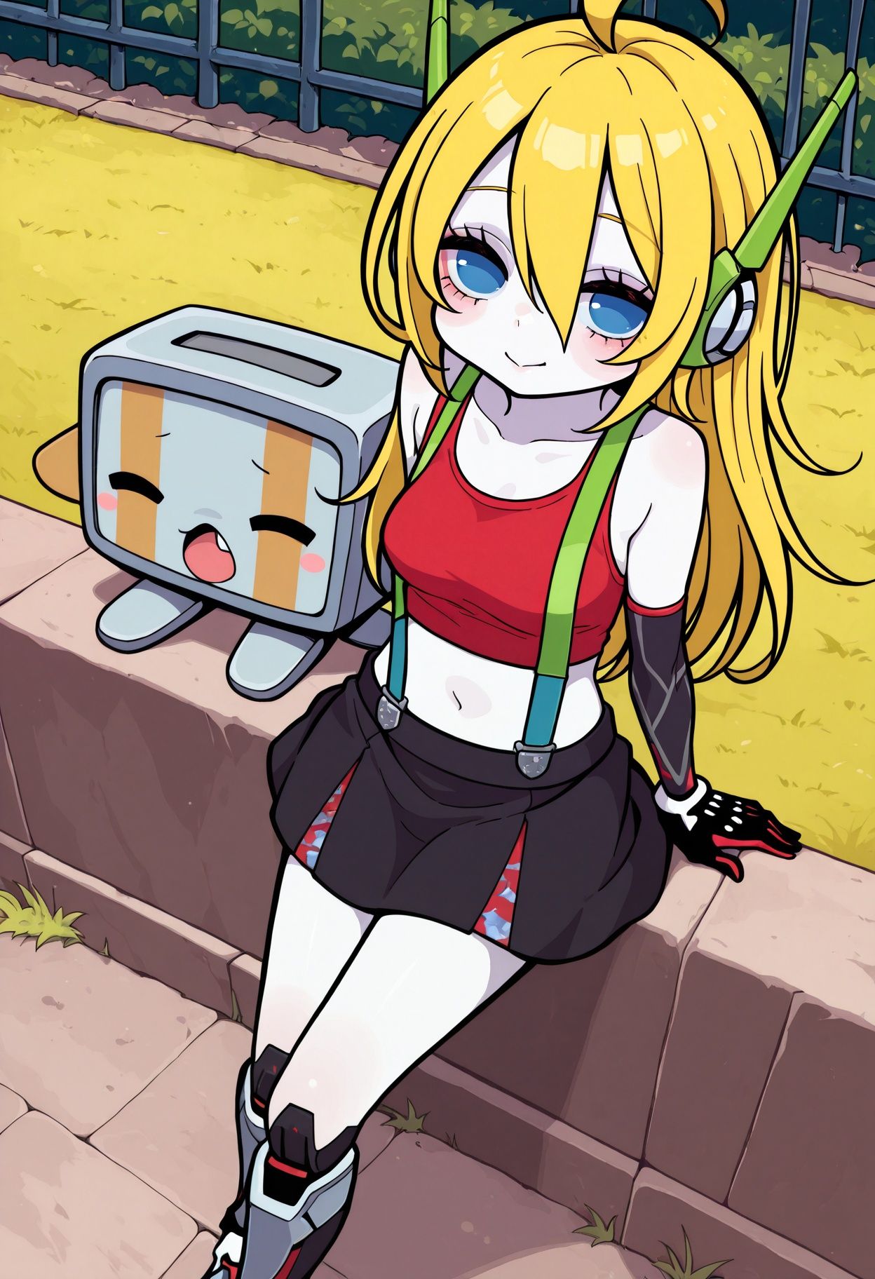 balrog_(cave_story),  toaster creature,  1girl on Tensor.Art