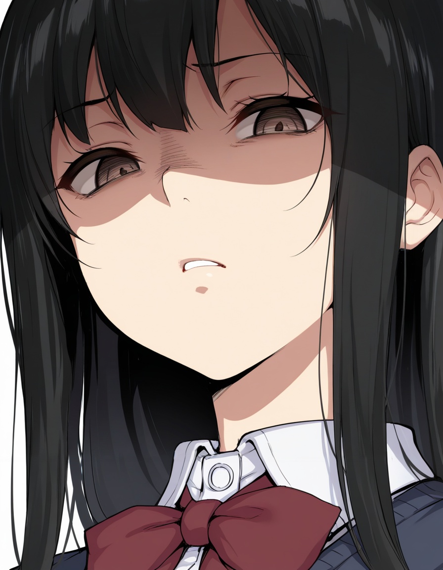 emptydisgust,  shaded face,  1girl on Tensor.Art