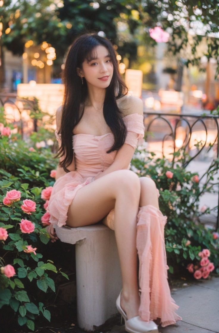 1girl,  dress,  flower by 阿泽泽 on Tensor.Art
