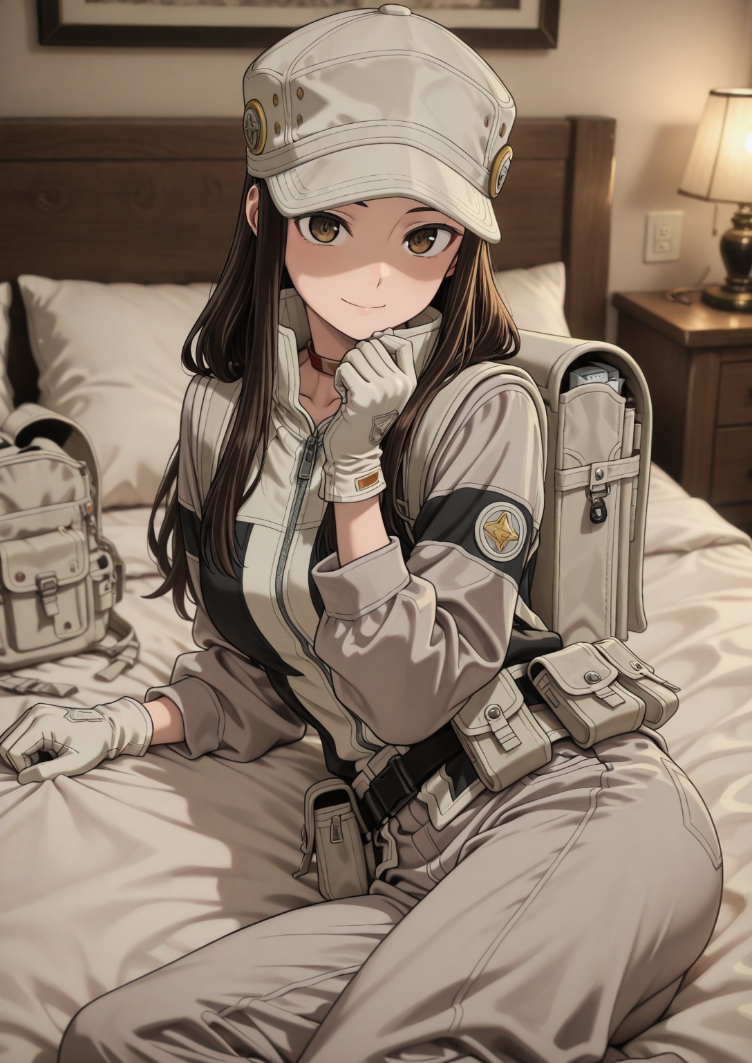 "1girl,  solo,  bedroom on Tensor.Art