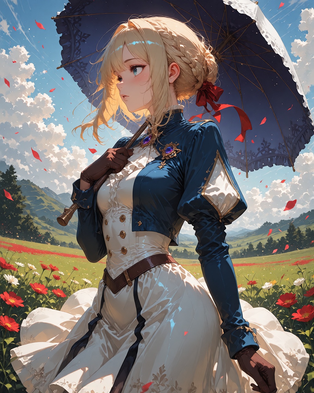 violet evergarden,  1girl,  blonde hair on Tensor.Art