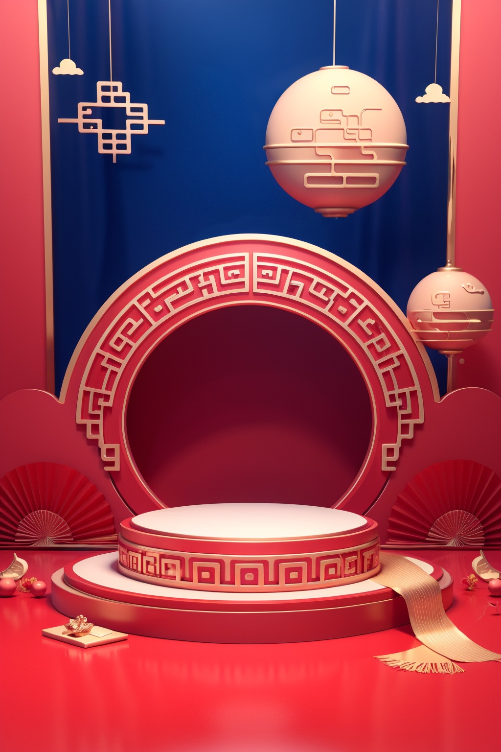 masterpiece,best quality,CNY_stage,no humans,chinese new year,