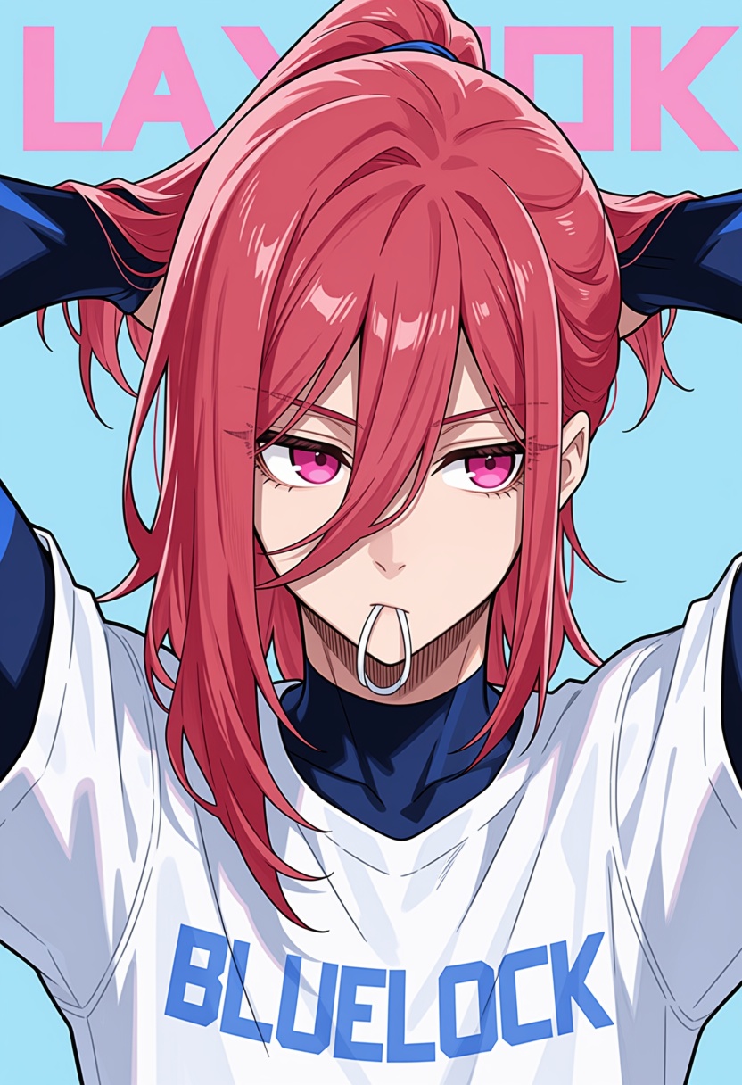 hyoma_chigiri,  1boy,  red hair on Tensor.Art
