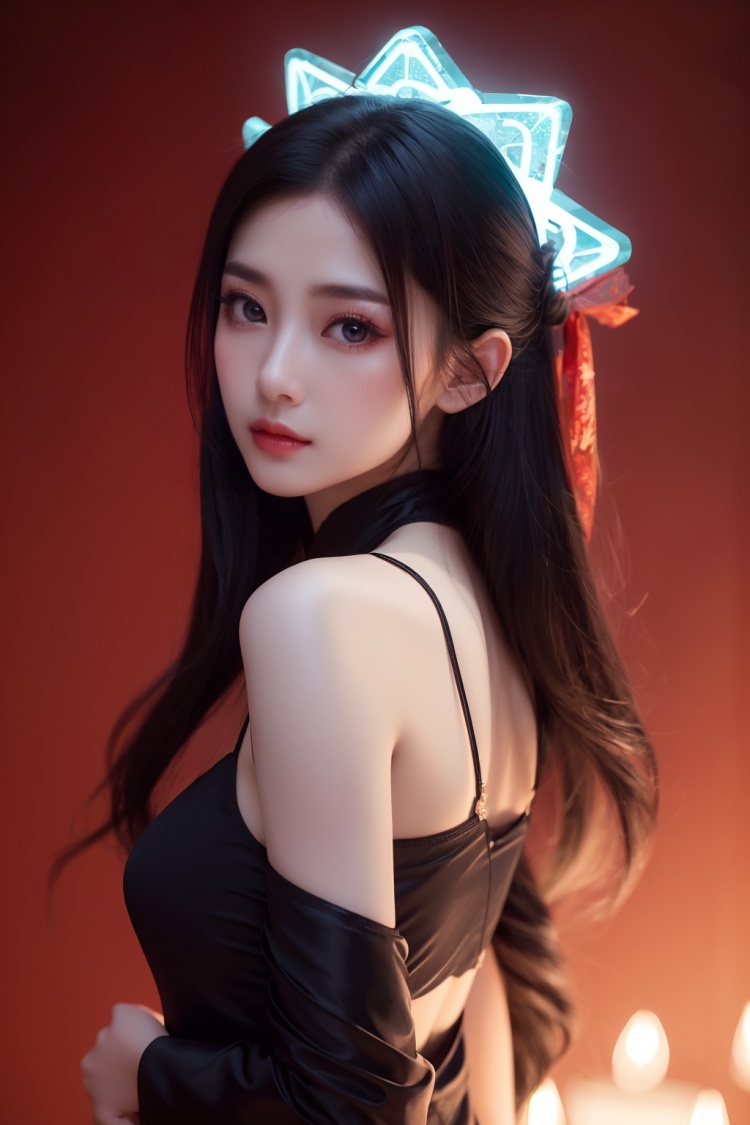 (masterpiece, best picture quality, hd photo),girl,moyou,(love and five-pointed star | eyes, glow:1.2),Chinese style | immortal clothing,hearts 6 background,immortal cultivation,Chinese spells,movie special effects,cfg7,
