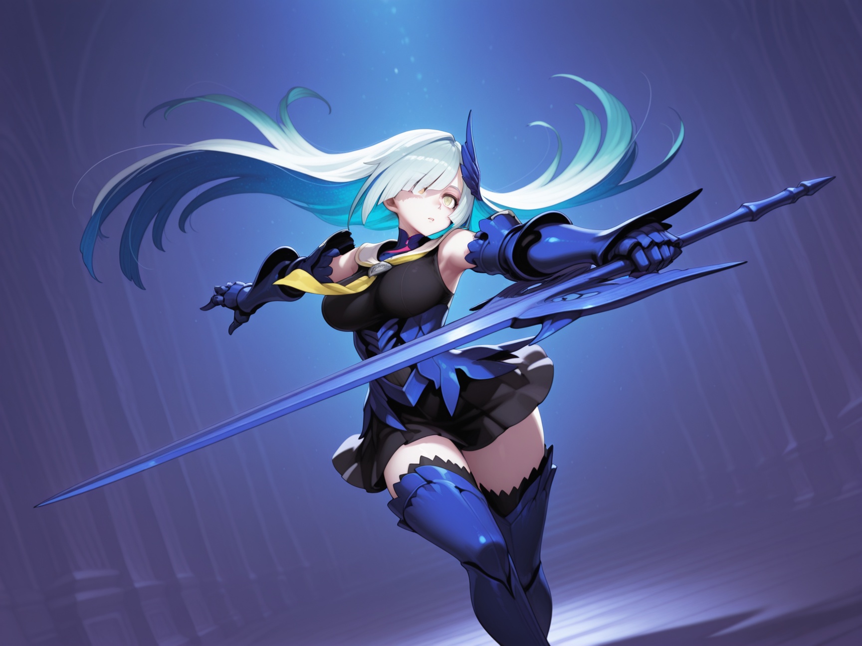 Brynhildr (Lancer),  Fate/Grand Order ,  dynamic pose on Tensor.Art