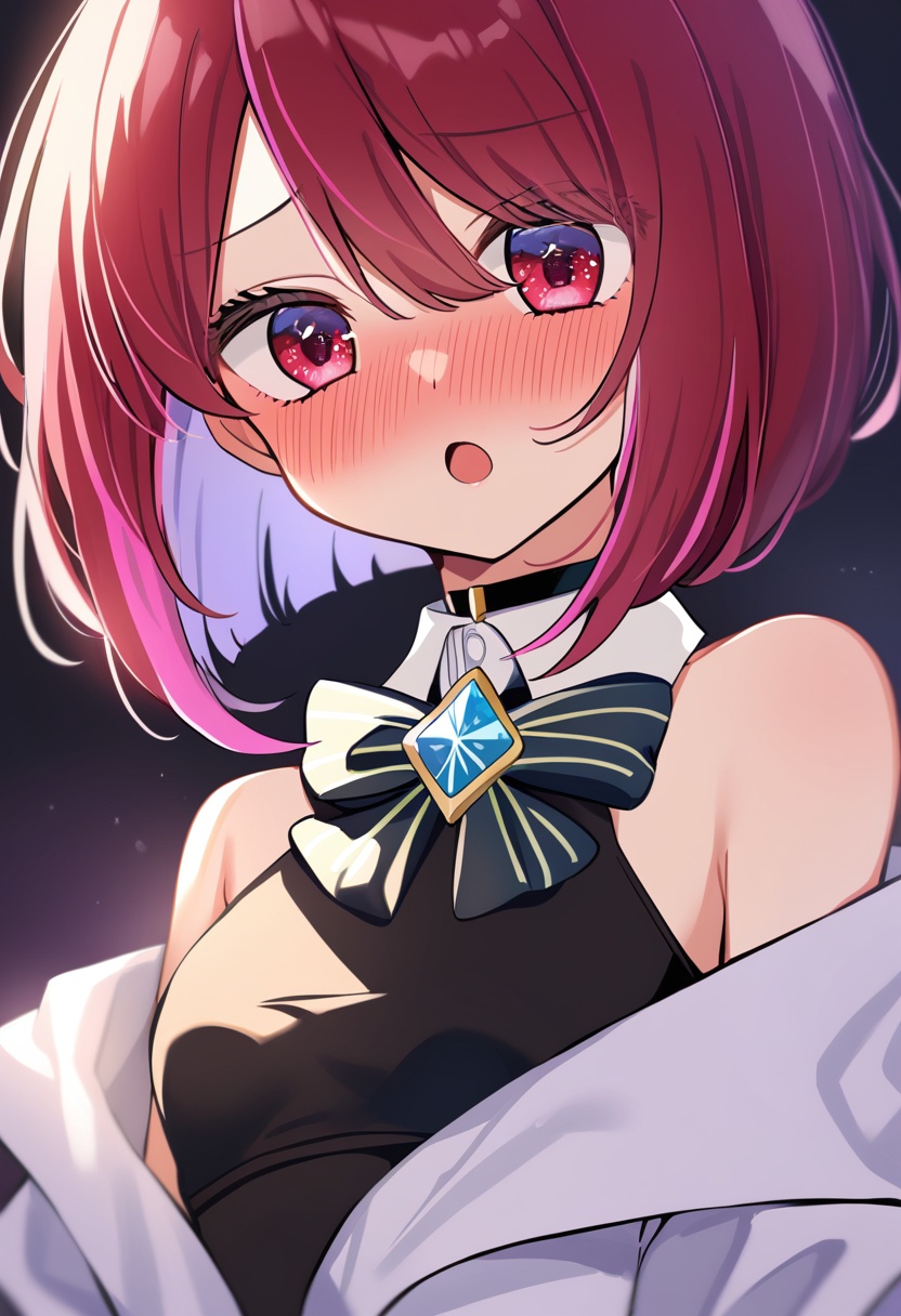 1girl,  arima kana,  moona hoshinova on Tensor.Art