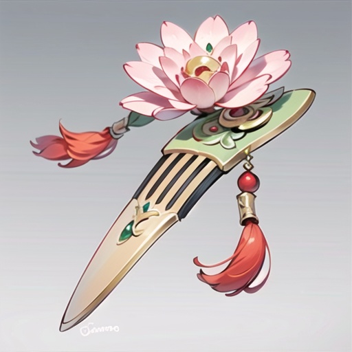 Game icon,enhanced edges,ink edges,still life,no humans,(((Comb))),made of jade material,flower,grey background,gem,simple background,black background,tassel,petals,gradient,pink flower,(((Exquisite details))),8k,(((HD))),whole body,white_background,<lora:huanqing_shuimotubiao_v4:0.8>,