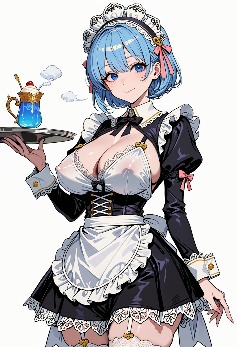 1girl,  looking at viewer,  rem on Tensor.Art