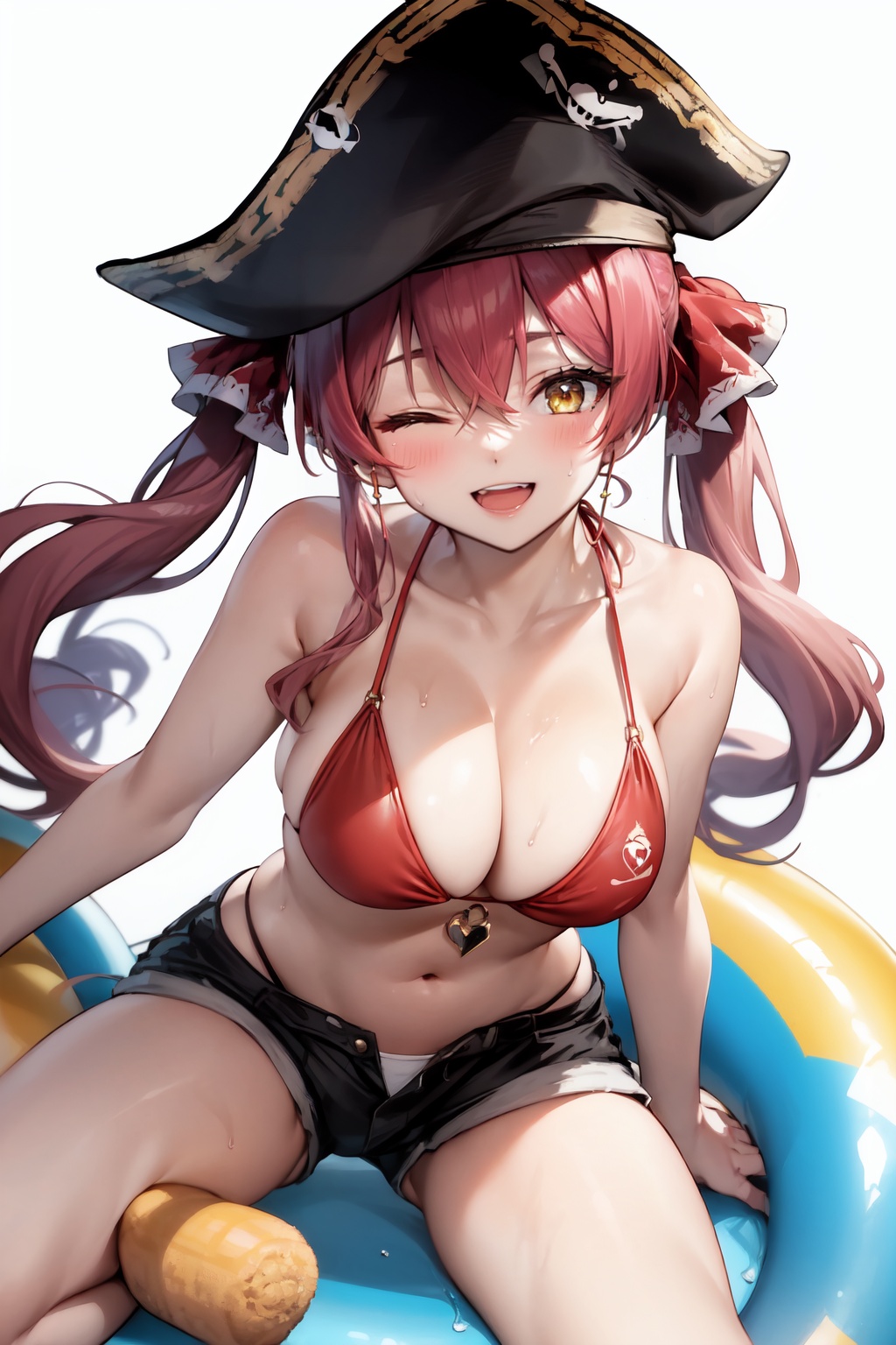 1girl,  houshou marine,  houshou marine \(1st costume\) on Tensor.Art