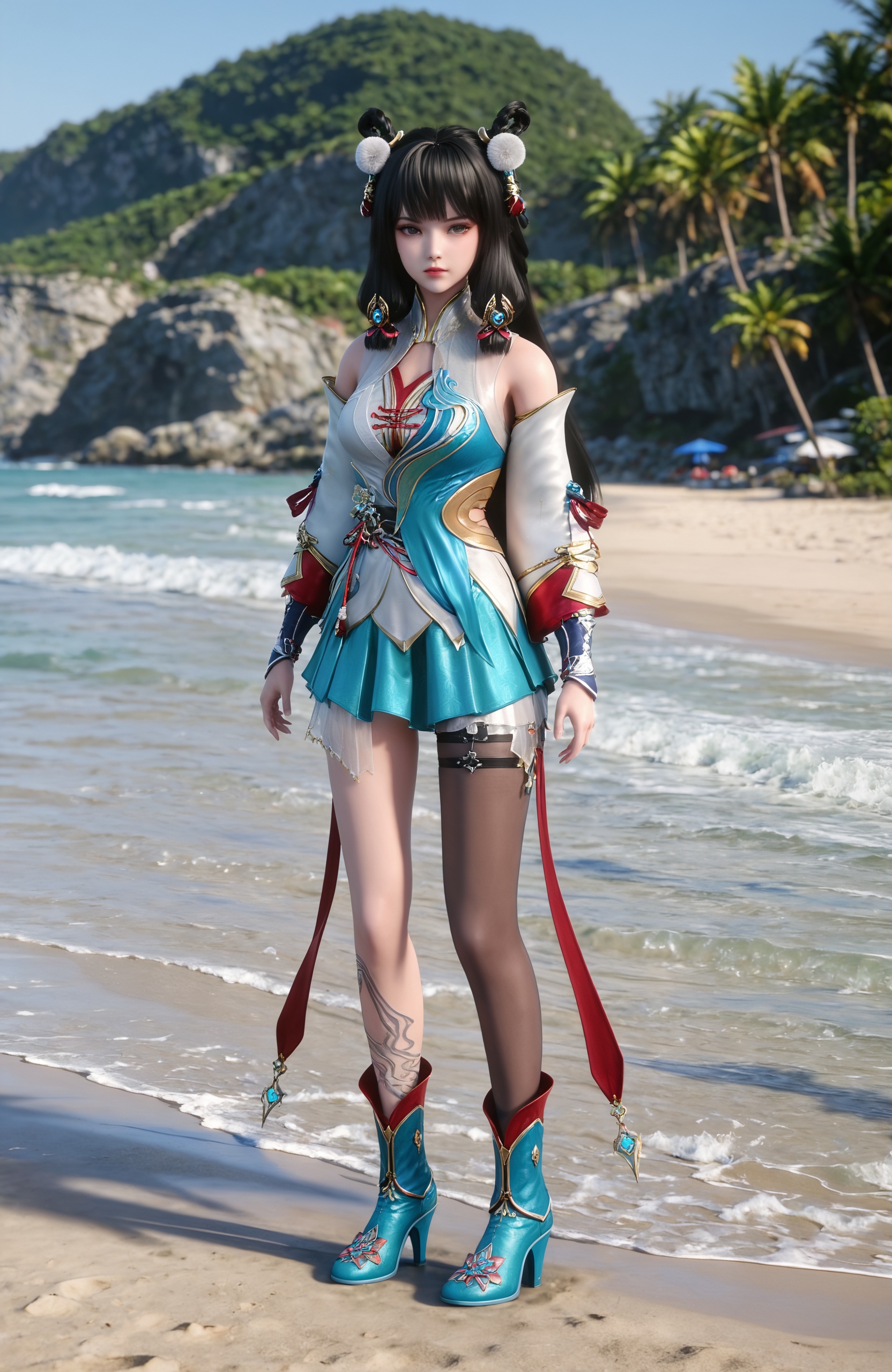 1girl,  black hair,  long hair by 漫 on Tensor.Art