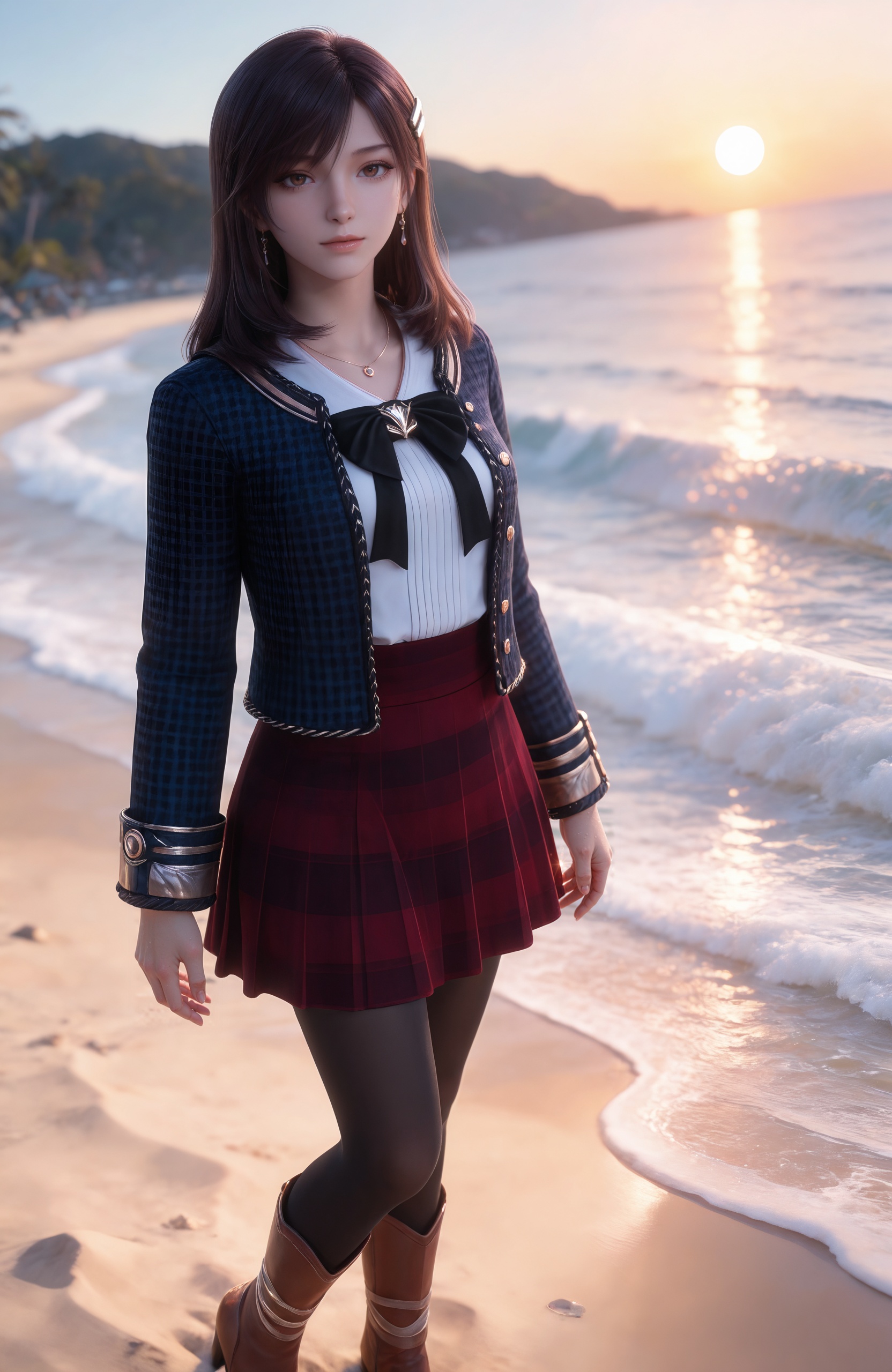 1girl,  long hair,  brown hair by 天海TianHai on Tensor.Art