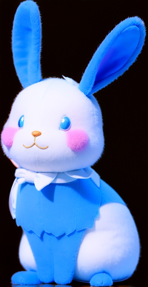white,fluffy,best quality,4k,**** of plush material,gradient,feilt fiber,soft focus,Simple background,