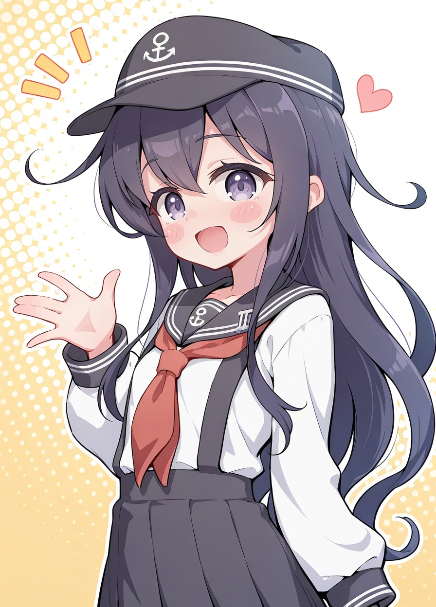 black hair,  wodae,  akatsuki \(kancolle\) on Tensor.Art