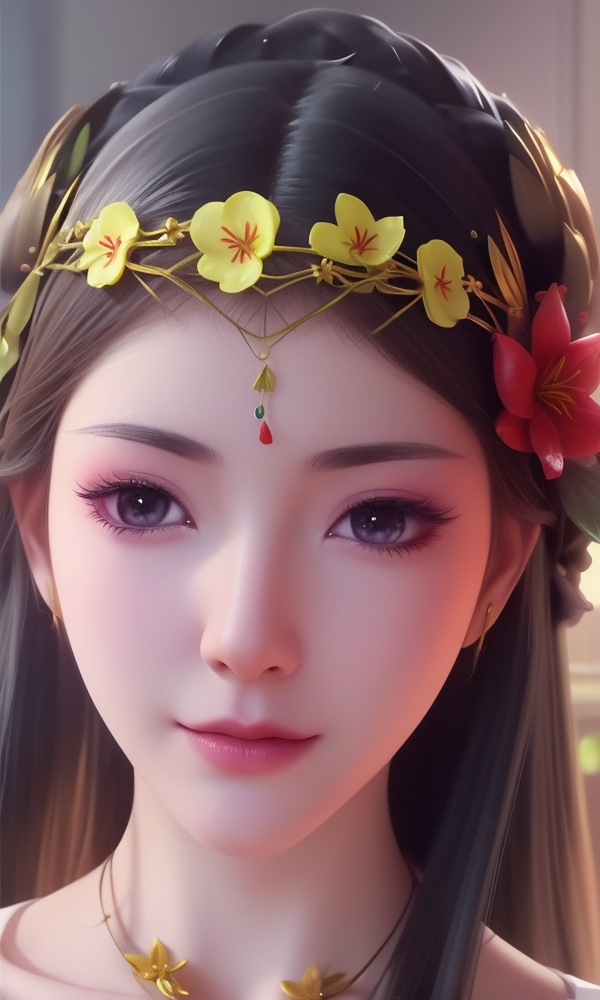 (,1girl, ,best quality, ),looking at viewer, <lora:408-DA-凡人修仙传-卓如婷:0.8> ,ultra detailed background,ultra detailed background,ultra realistic 8k cg, , ,masterpiece, (( , )),, ultra realistic 8k cg, ,      ,lily \(flower\) ,full moon ,strawberry blossoms      (()), (), 
