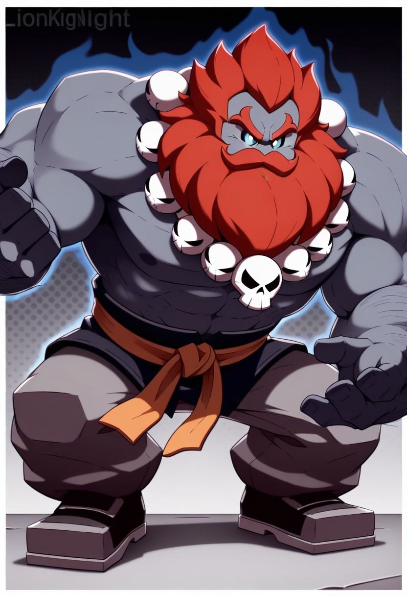 ShaWujing,  blue skin,  1man on Tensor.Art