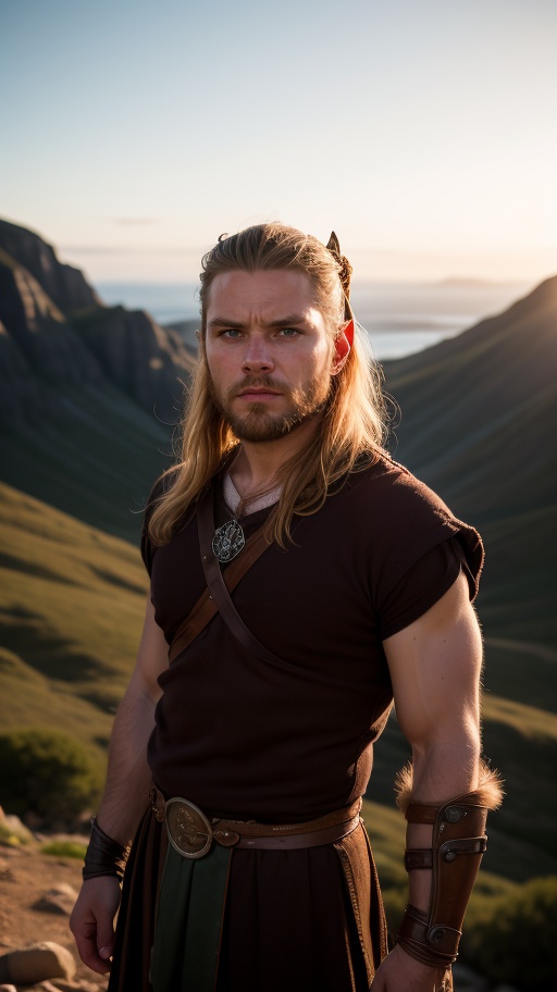 raw photo,  fierce Viking man,  portrait on Tensor.Art