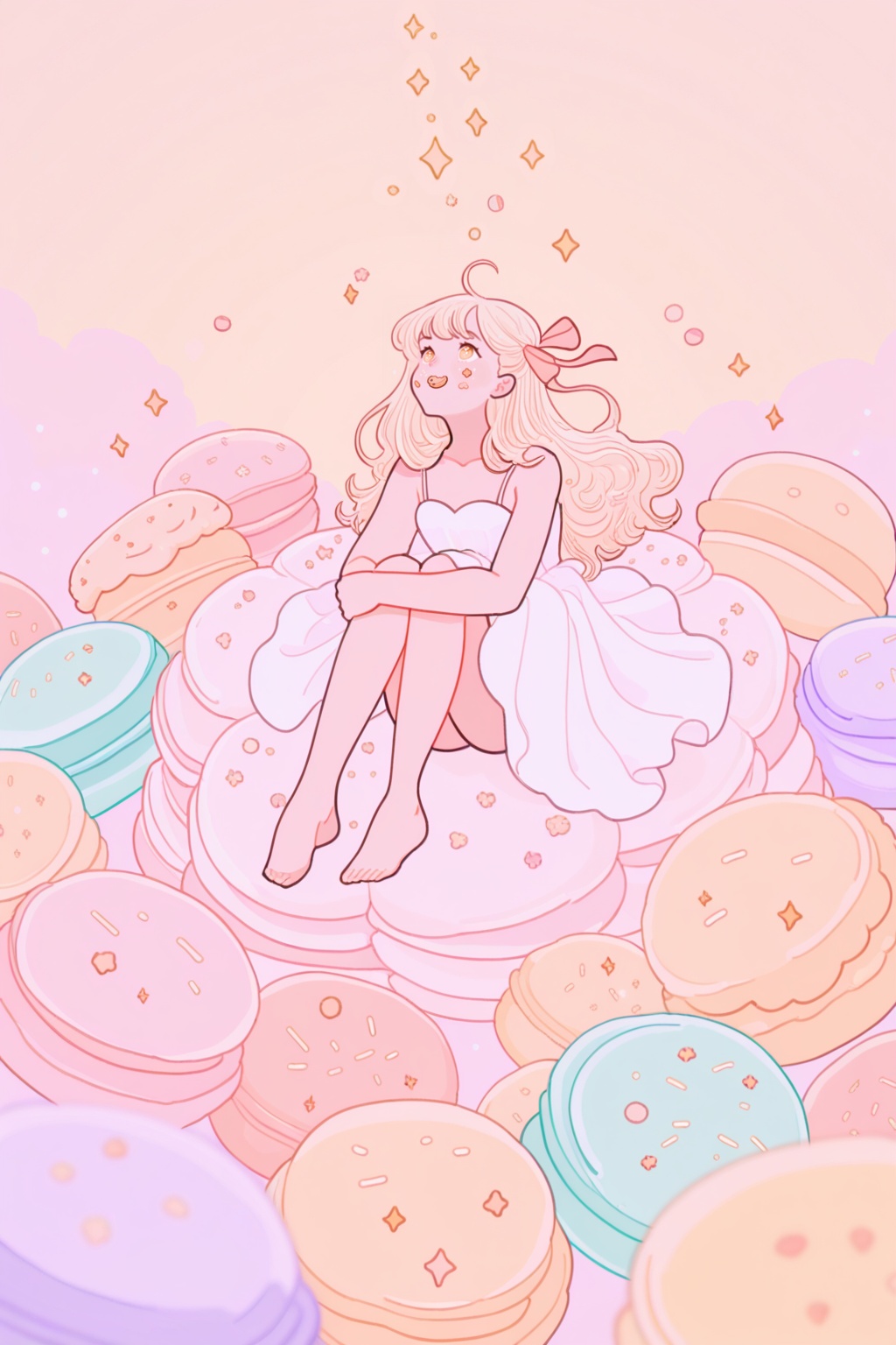 pastel colors,  sparkles,  1girl on Tensor.Art