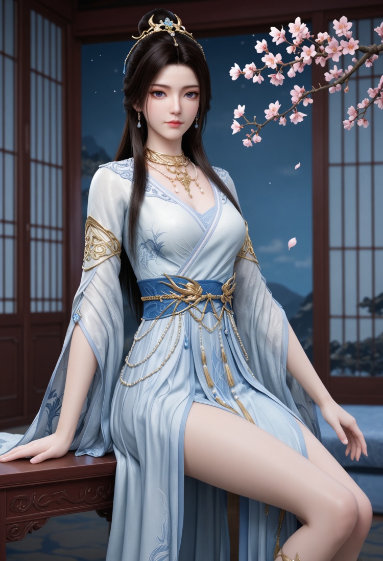 紫灵白衣服装2-国漫-Illustrious光辉 by 云落 on Tensor.Art