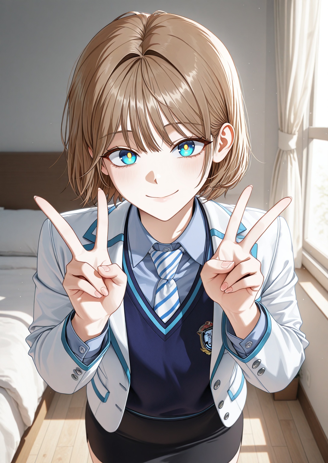 1girl,  solo,  bedroom on Tensor.Art