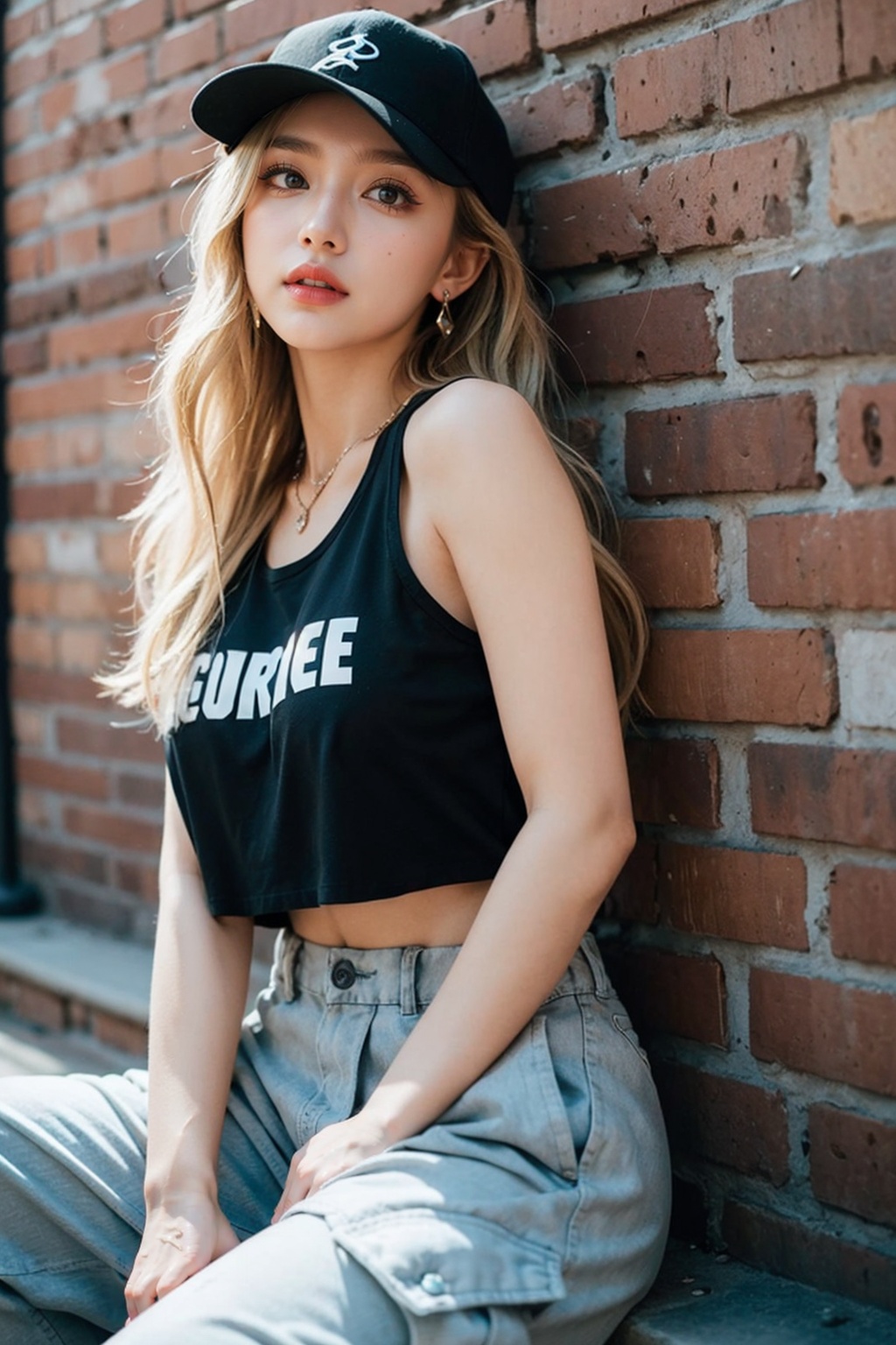 A stunning French girl,  her long,  curly grey-blonde hair cascading down her back like a waterfall of moonlit silk. She s...