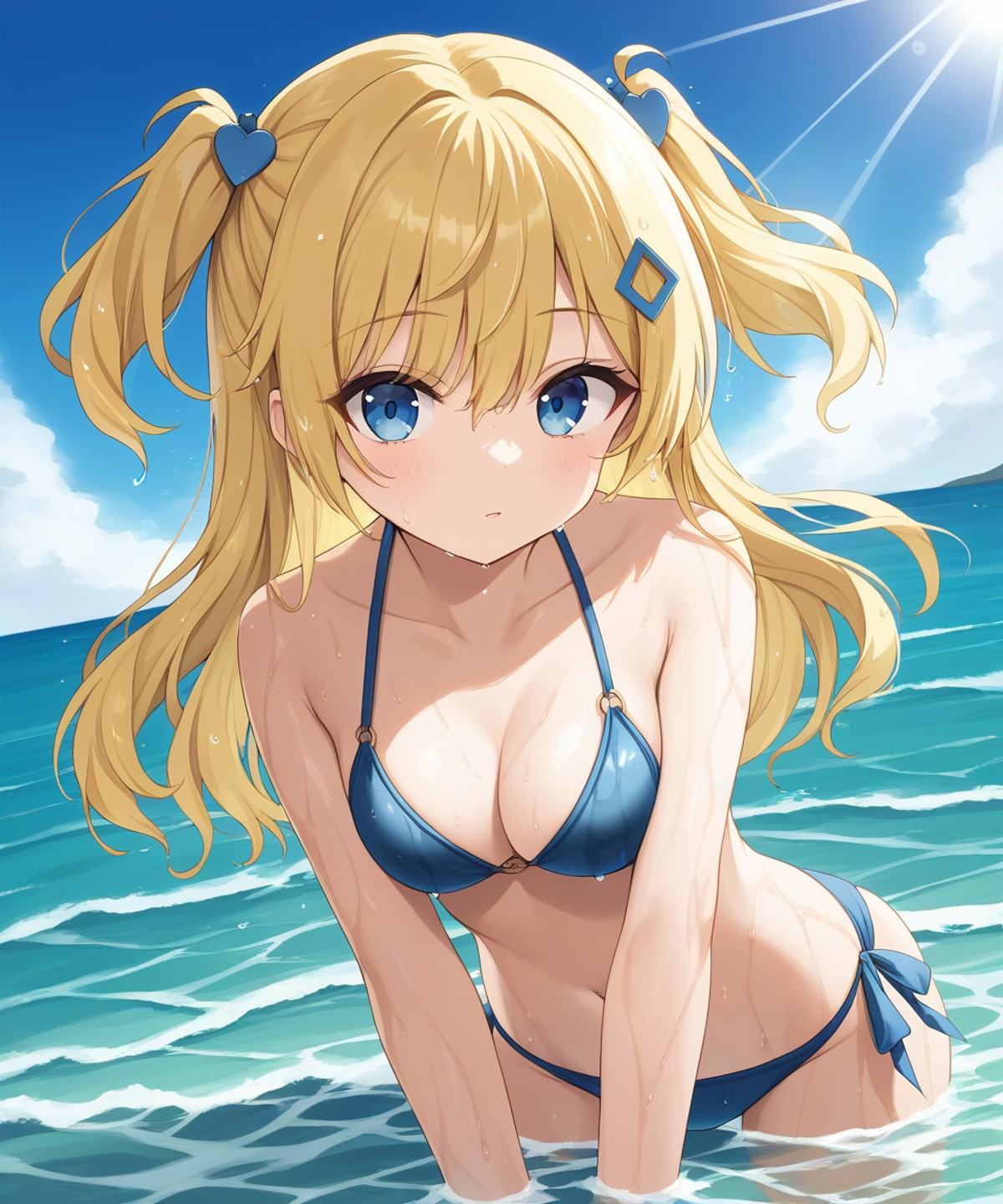 1girl,  blonde hair,  multicolored hair on Tensor.Art