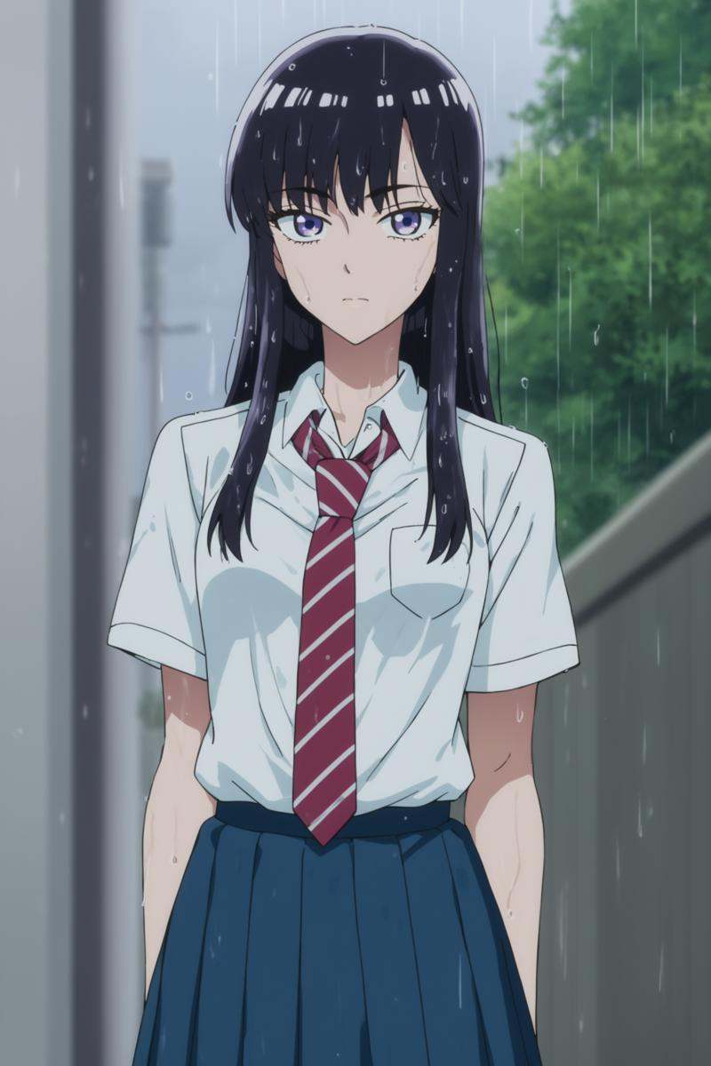 tachibana akira,  long hair,  black hair on Tensor.Art