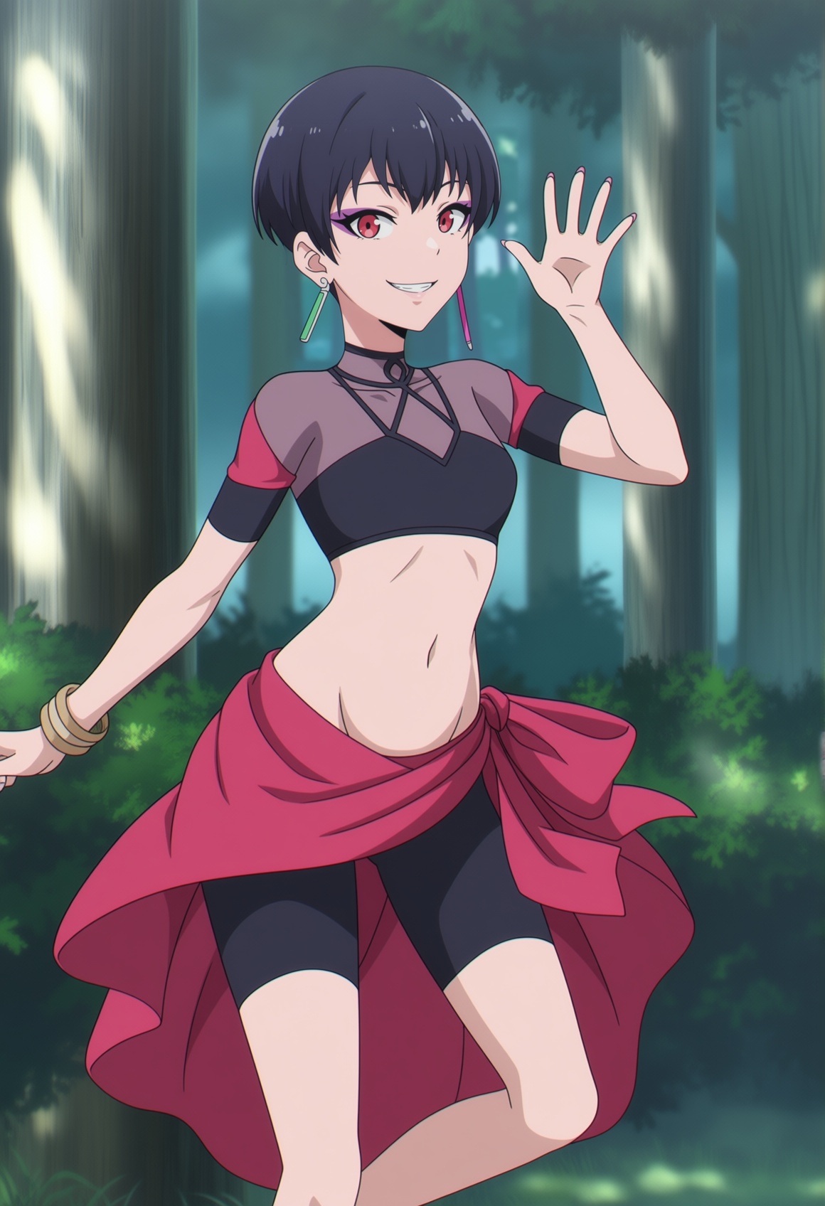 1girl,  black hair,  very short hair on Tensor.Art