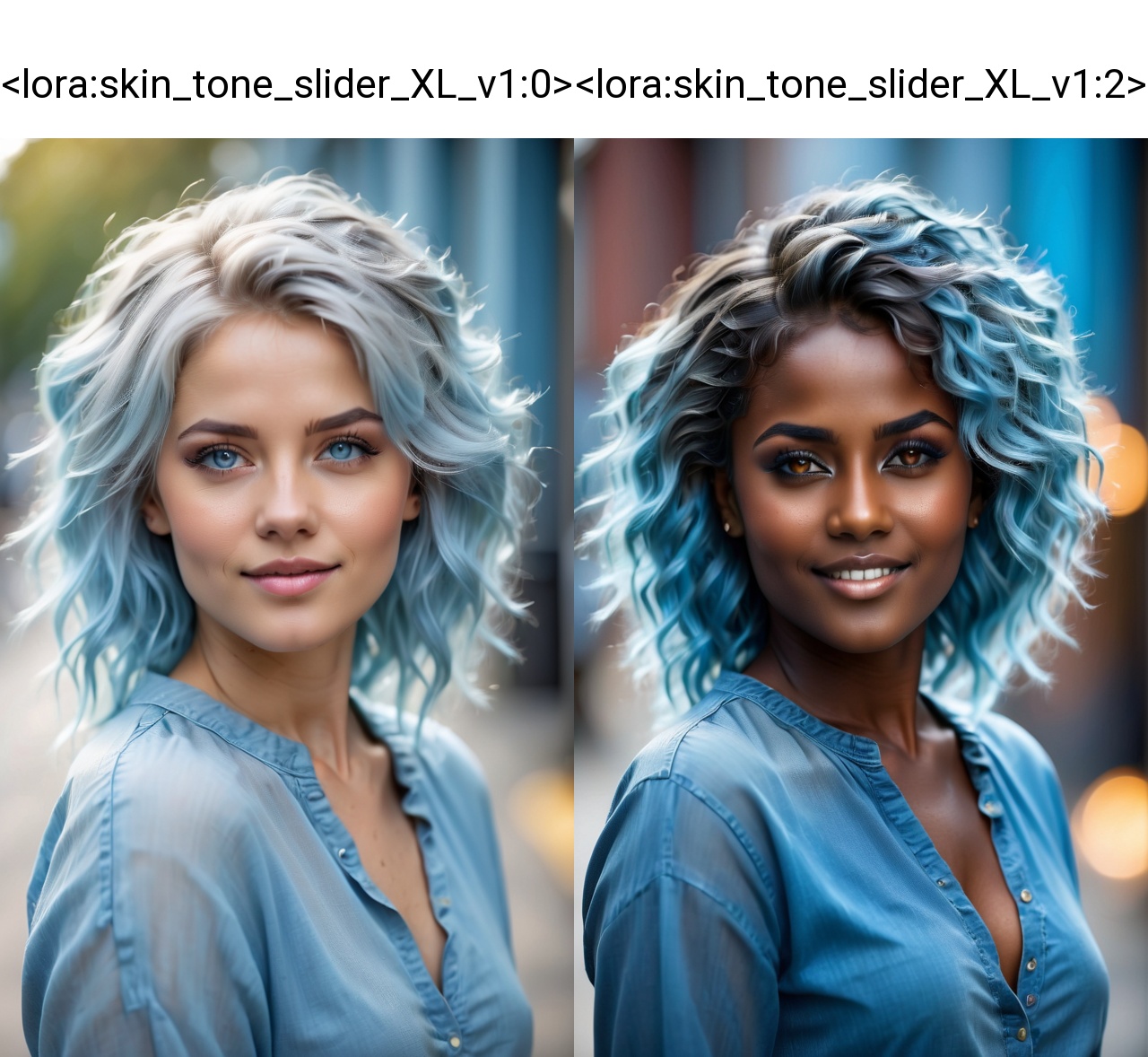 ultra-detailed,  ,  blue messy hair on Tensor.Art
