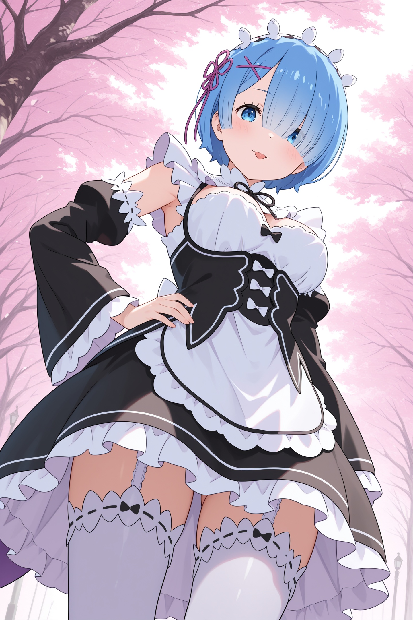 rem \(re:zero\),  hair over one eye,  re:zero kara hajimeru isekai seikatsu on Tensor.Art