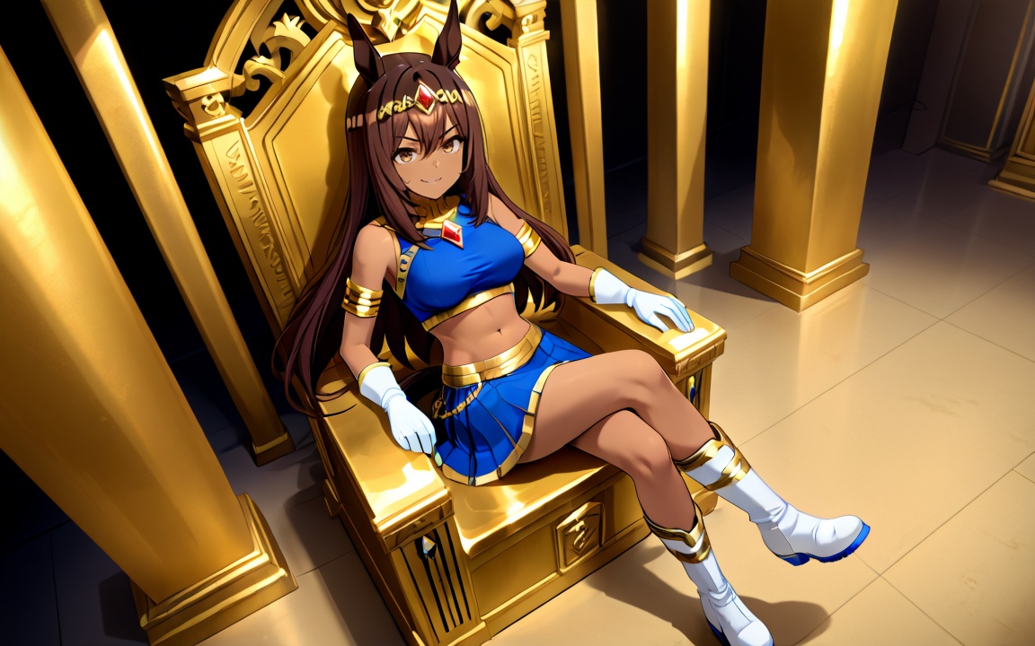 americanpharoah,  1girl,  brown hair on Tensor.Art
