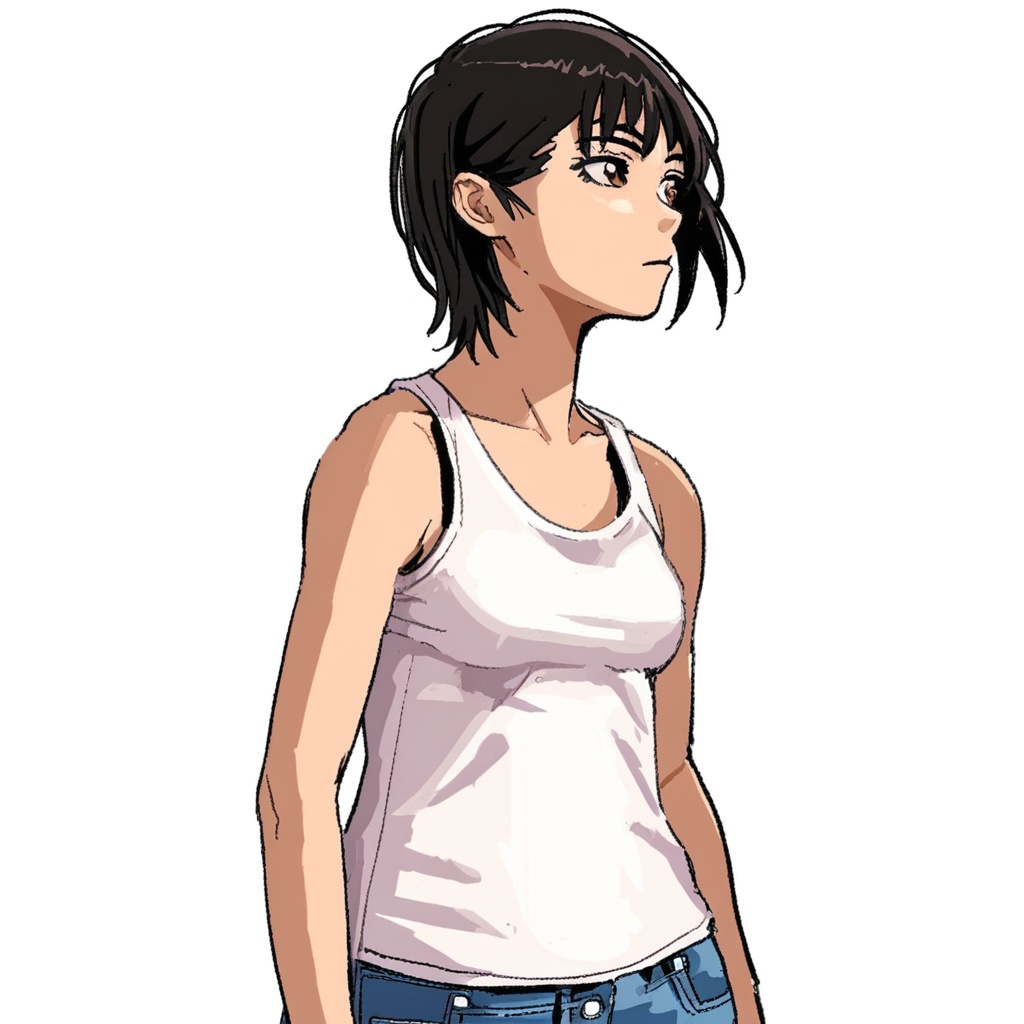 1girl,  solo,  medium breasts on Tensor.Art