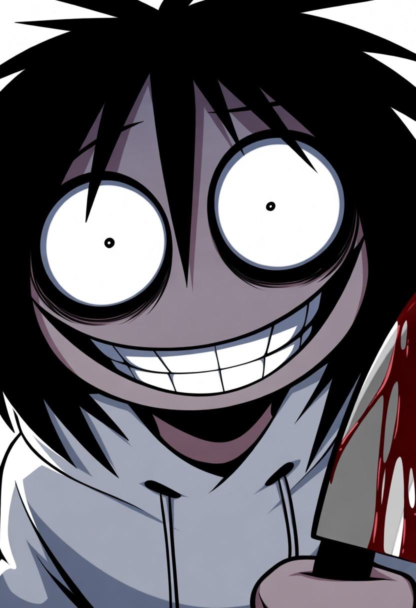 Score_9,  Jeff_The_Killer_(pastamonsters),  1boy on Tensor.Art