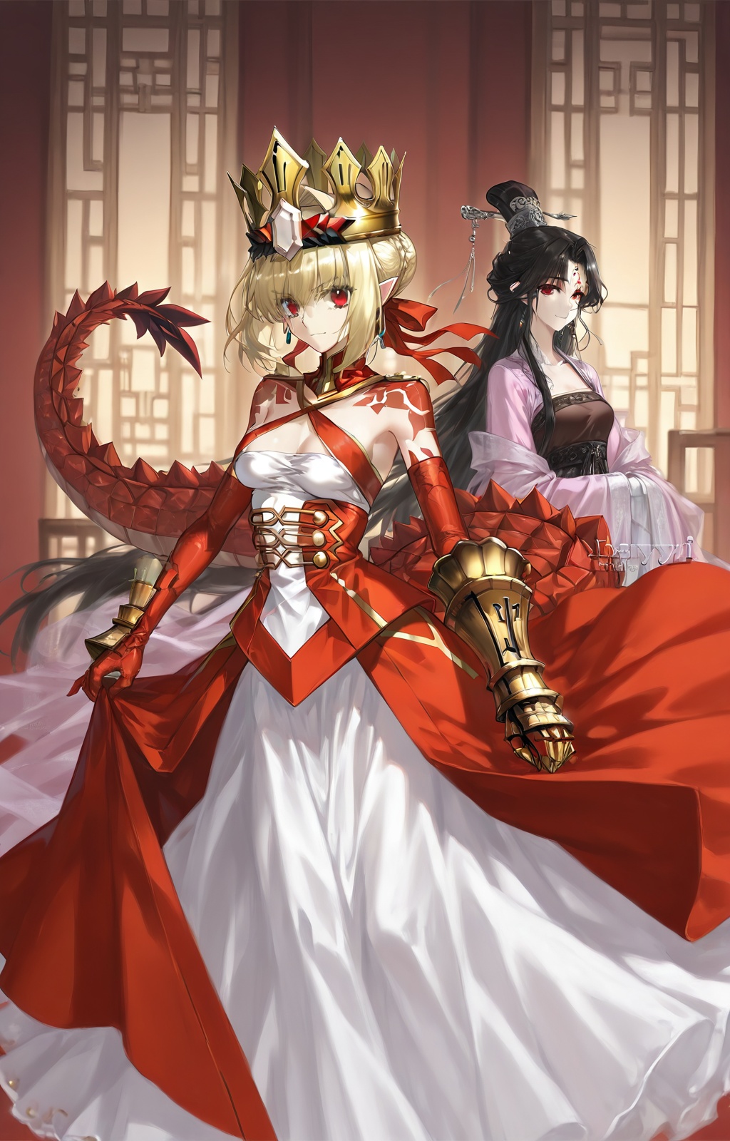 xianzi style,  Hanfu,  nero_claudius_\(fate\) on Tensor.Art