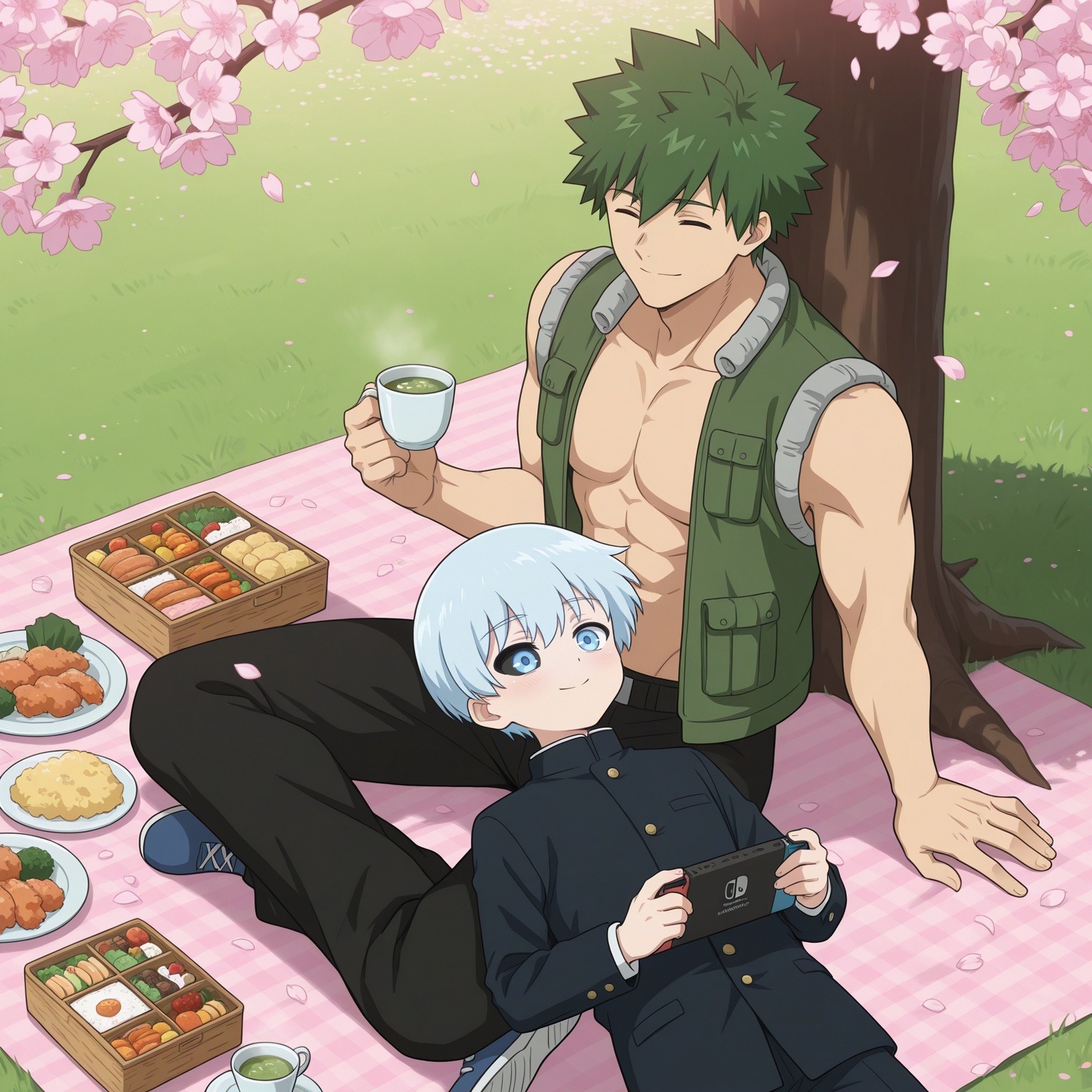 shinzo yozakura,  nanao yozakura,  2boys by tatuu on Tensor.Art