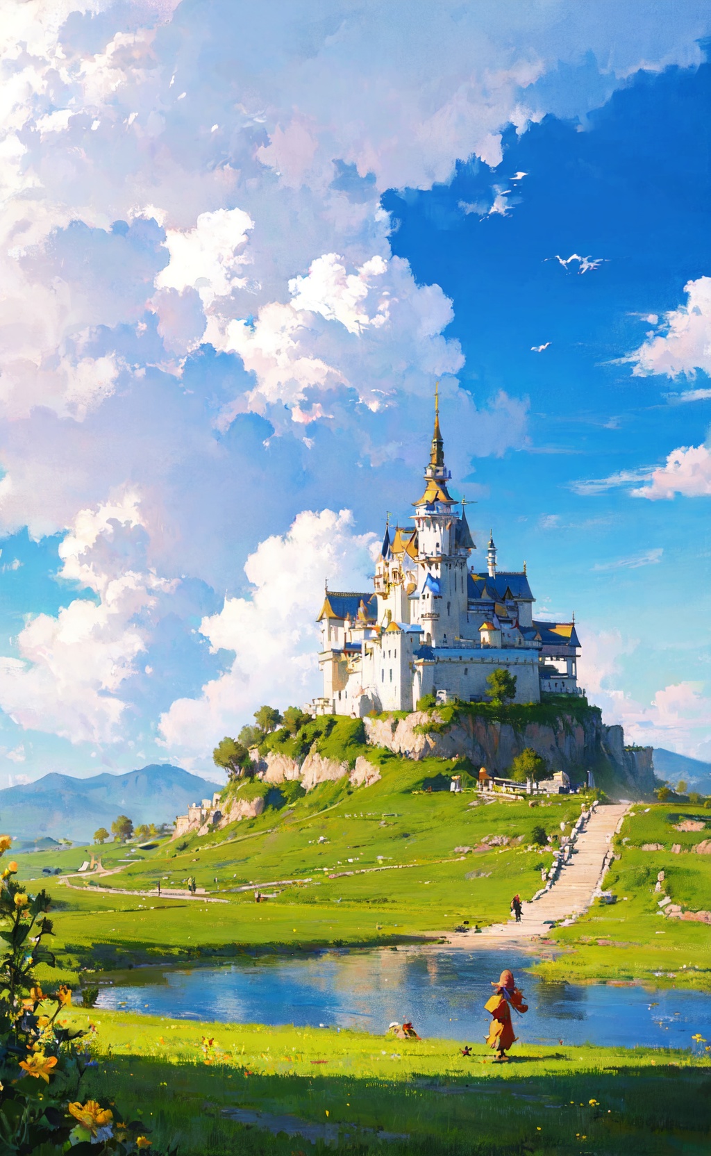 masterpiece,  best quality,  everyday life in the cloud kingdom on Tensor.Art