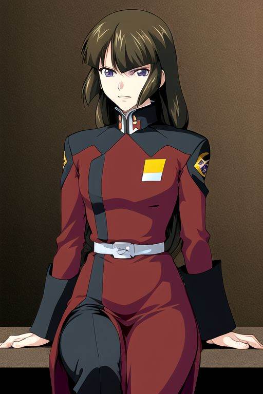 Shiho hahnenfuss,  bangs ,  brown long tieds hair on Tensor.Art
