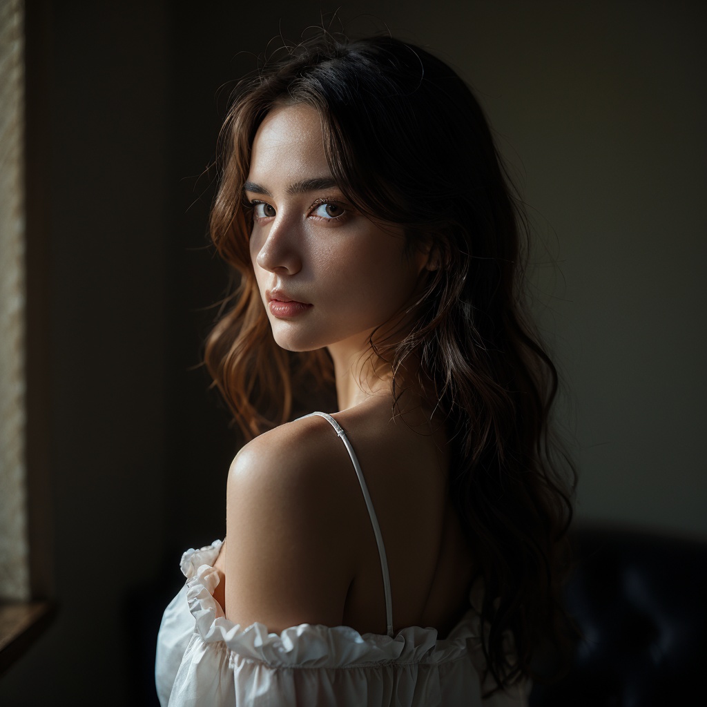 Realistic 16K resolution photography of 1 girl,  Exquisitely perfect symmetric very gorgeous face,  Exquisite delicate cry...