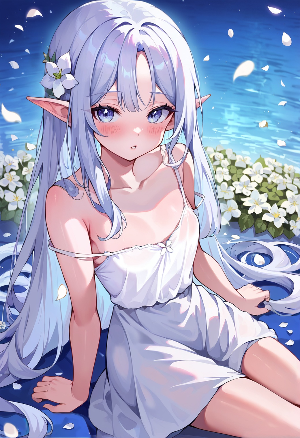 1girl,  pointy ears,  solo on Tensor.Art