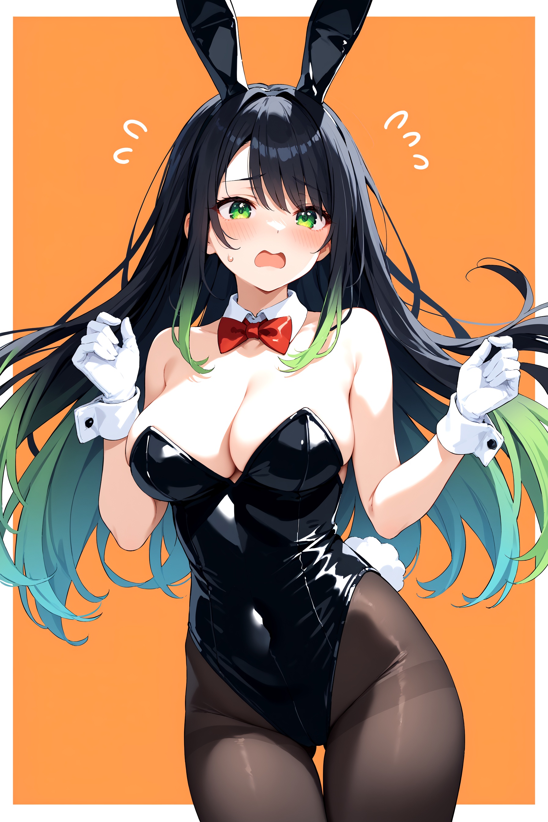 1girl,  animal ears,  bare shoulders on Tensor.Art