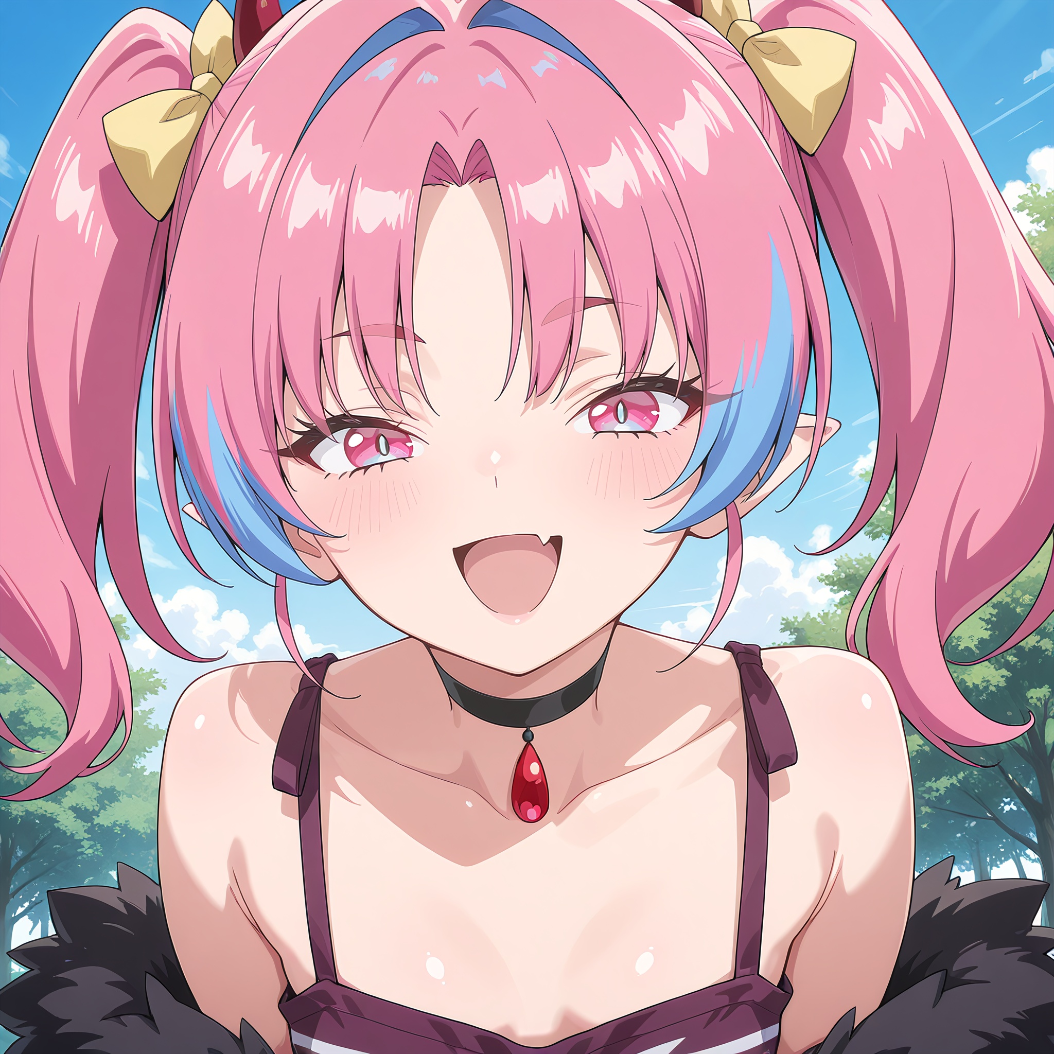 milch_zebul(kanachoro),  pink hair,  multicolored hair on Tensor.Art
