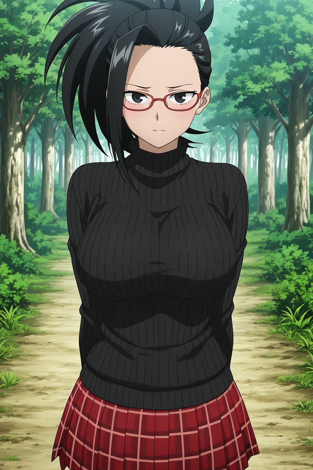 1girl,  yaoyorozu_momo,  skirt on Tensor.Art