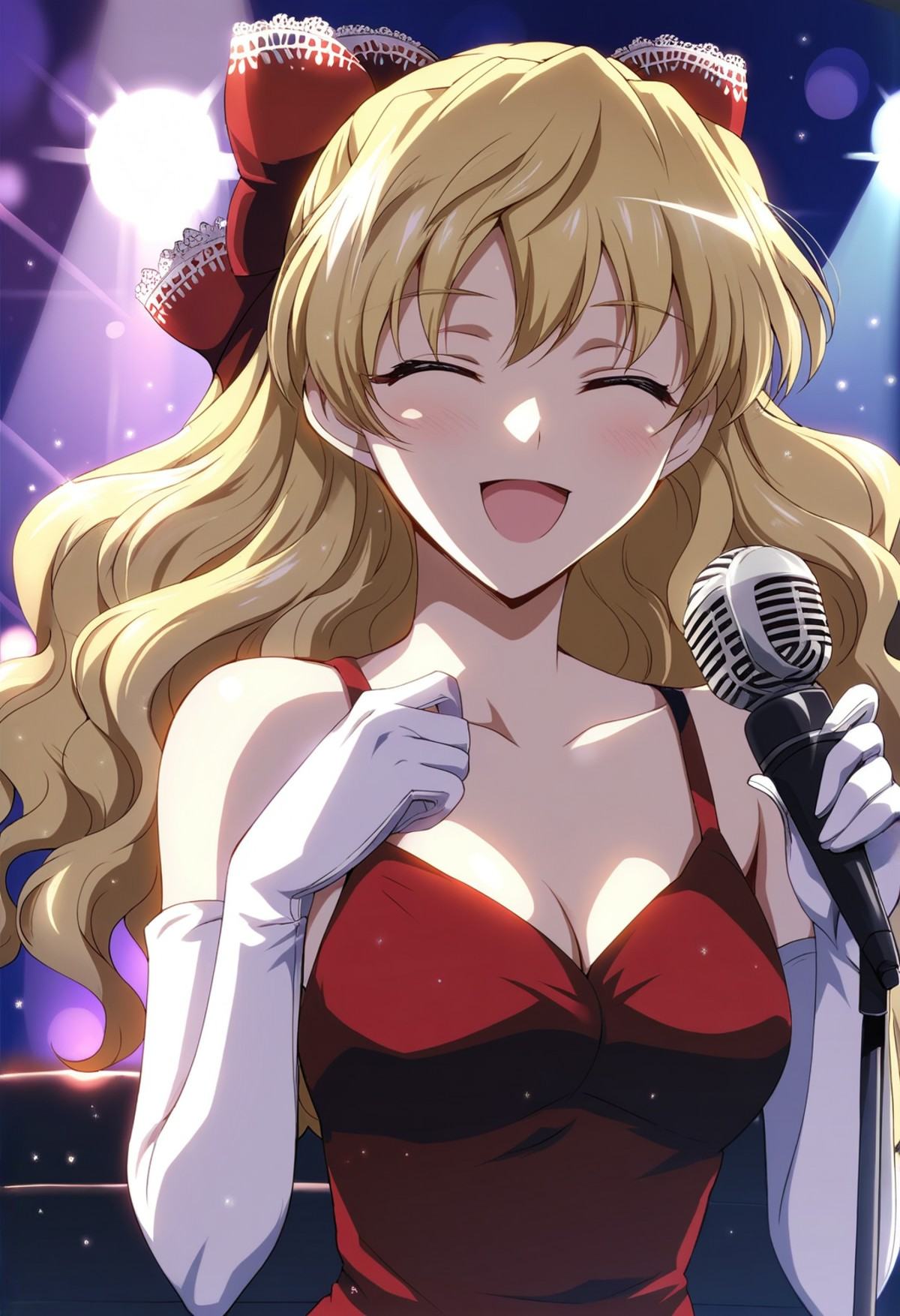 sawachika eri,  wavy hair,  long hair on Tensor.Art