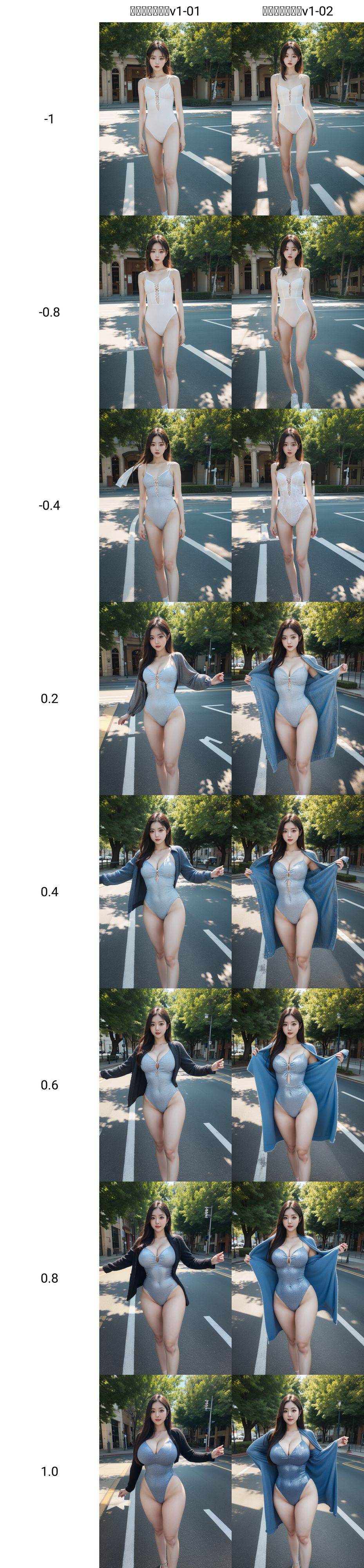 (masterpiece, best quality:1.4),finely detailed,1girl,solo,standing,<lora:臀部大小调节器v1-01:-1>,dress,athletic_leotard,outdoors,cowboy_shot,