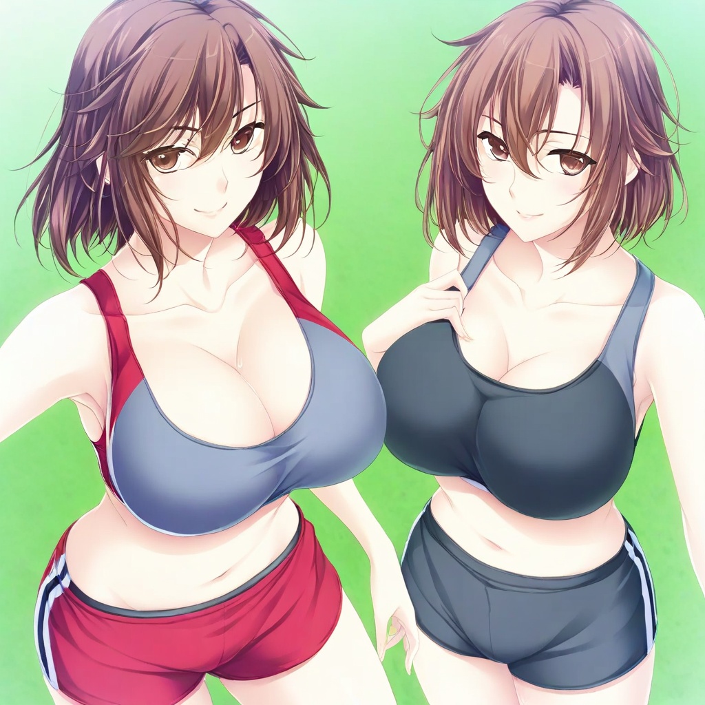 shiori-cc,  brown hair,  short hair on Tensor.Art