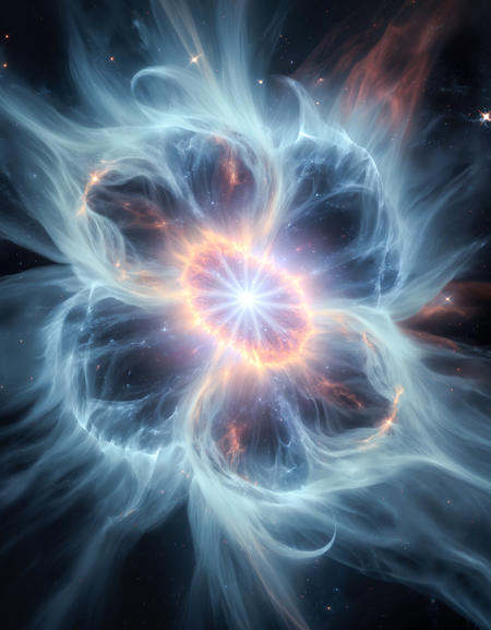 (a supernova) in space around a nebula,  space,  nebula on Tensor.Art