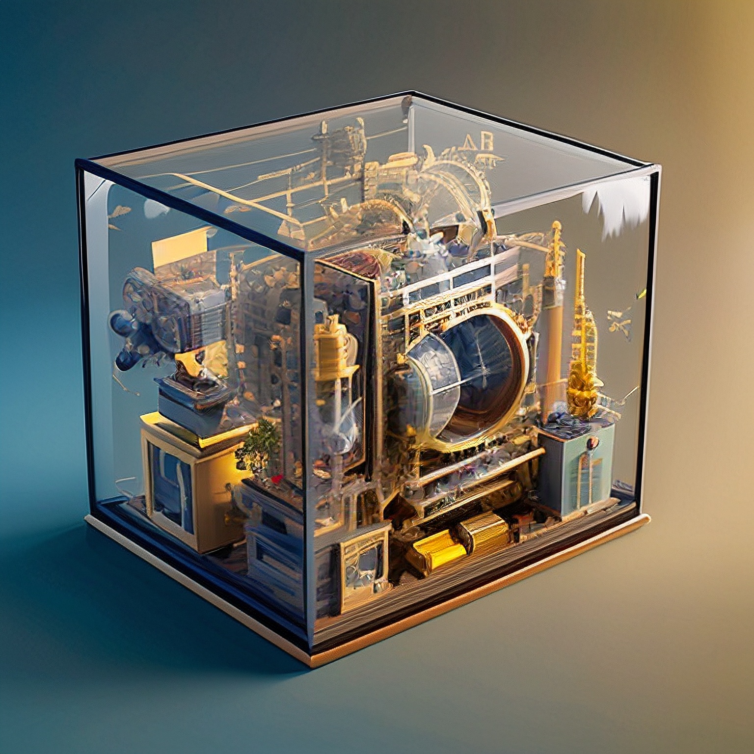 knollingcase, isometic render,   a factory, ultra detailed, masterpiece, best quality,  tunes, (knollingworks),
