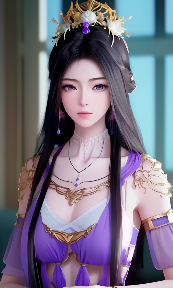 (,1girl, ,best quality, ),looking at viewer, <lora:395-DA-凡人修仙传-紫灵:0.8> ,, ,,anime,(masterpiece, top quality, best quality, official art, beautiful and aesthetic:1.2), (1girl)	, , (()),extreme detailed,(fractal art:1.3),colorful, flowers ,highest detailed,()    (()), (), , jewelry, necklace, solo, , , , hair_ornament, , earrings,large breasts,,  , ,