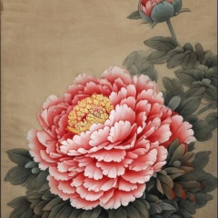 best quality,masterpiec8K.HDR.Intricate details,ultra detailed,8k,masterpiece,best quality,<lora:peony_20240309105539-000009:1>,peony,Traditional Chinese Painting Style,Ink wash painting,