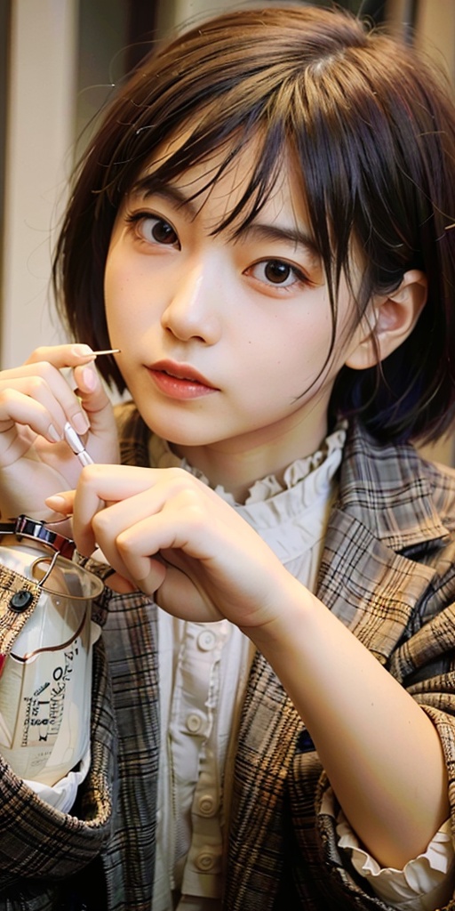 1girl,  <lora:sd-No.120-000008:0.8>, Tokyo street,night, cityscape,city lights,close-up,, (8k, RAW photo, best quality, masterpiece:1.2),(realistic, photo-realistic:1.37),